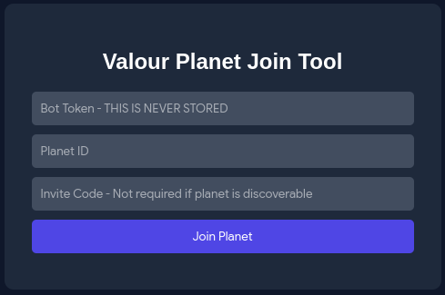 Planet Joiner Site